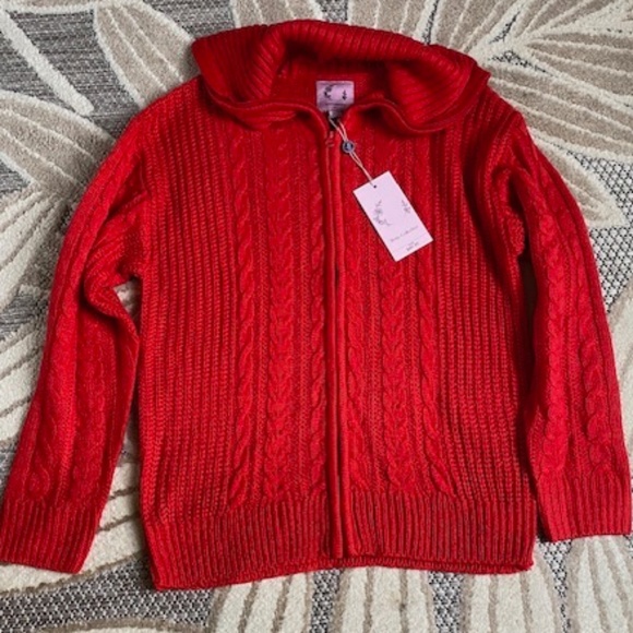 Rose Collective Sweaters - NWT Rose Collective Red Cardigan, Sz M